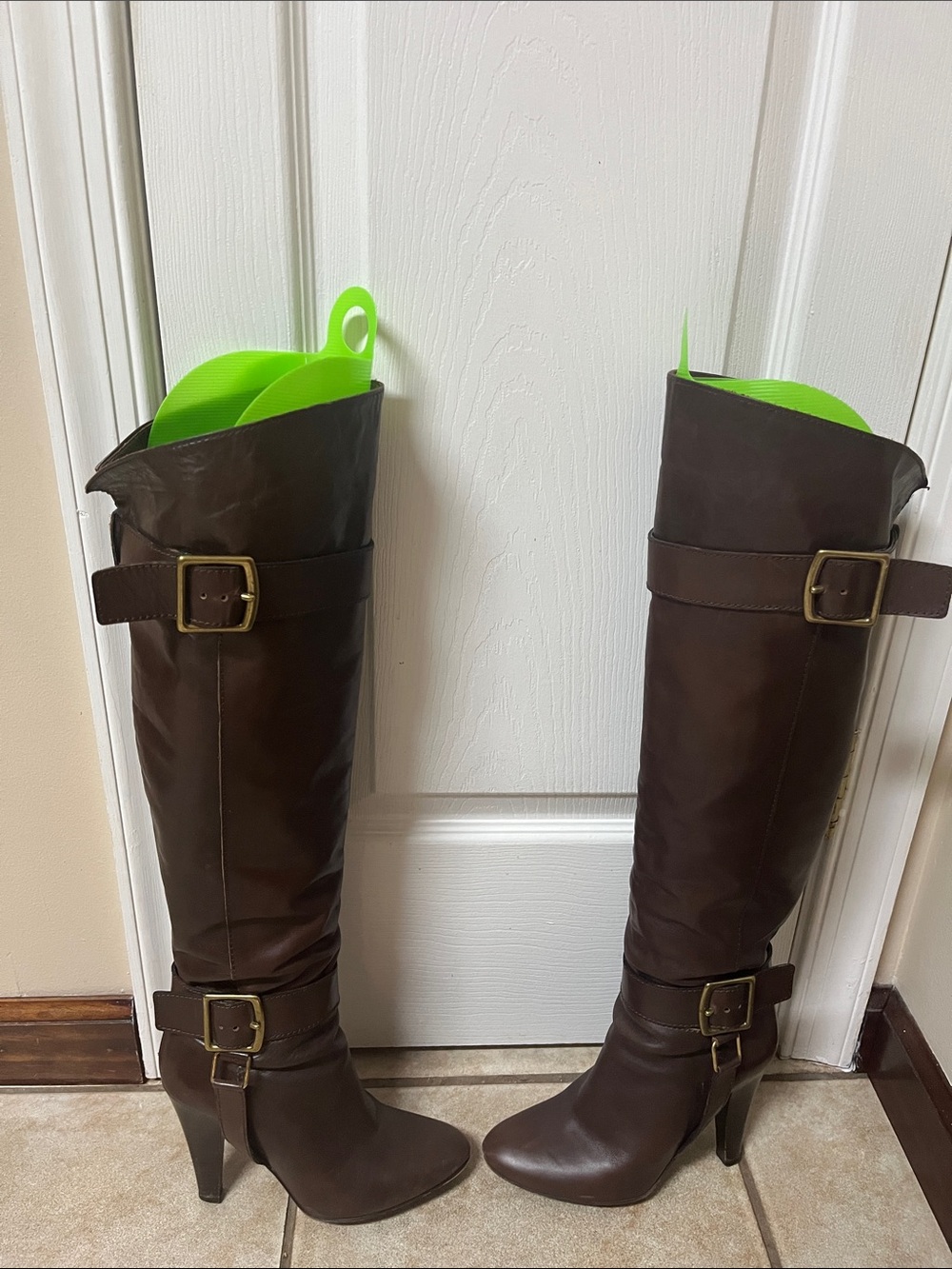 Coach tall leather boots made in Italy. Size 7.